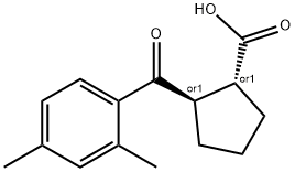 TRANS-2-(2,4-DIMETHYLBENZOYL)CYCLOPENTANE-1-CARBOXYLIC ACID Struktur