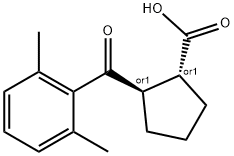 TRANS-2-(2,6-DIMETHYLBENZOYL)CYCLOPENTANE-1-CARBOXYLIC ACID Struktur