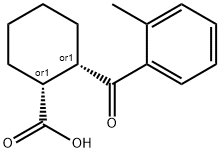 CIS-2-(2-METHYLBENZOYL)CYCLOHEXANE-1-CARBOXYLIC ACID Struktur