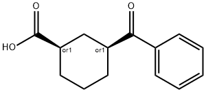 CIS-3-BENZOYLCYCLOHEXANE-1-CARBOXYLIC ACID Struktur