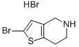 2-BROMO-4,5,6,7-TETRAHYDROTHIENO[3,2-C]PYRIDINE HYDROBROMIDE Struktur