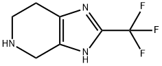 2-(trifluoromethyl)-4,5,6,7-tetrahydro-1H-imidazo[4,5-c]pyridine Struktur