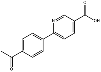 6-(2-Carboxyphenyl)-nicotinic acid Struktur