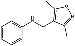 N-[(3,5-dimethyl-4-isoxazolyl)methyl]aniline Struktur