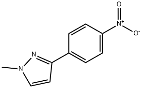 1H-Pyrazole, 1-methyl-3-(4-nitrophenyl)- Struktur