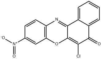 6-CHLORO-9-NITRO-5-OXO-5H-BENZO[A]PHENOXAZINE Struktur