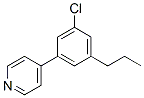 4-(3-CHLORO-5-PROPYLPHENYL)-PYRIDINE Struktur