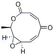 (1S,2R,5Z,8E,10R)-2-Methyl-3,11-dioxabicyclo[8.1.0]undeca-5,8-diene-4,7-dione Struktur