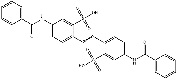 4,4'-dibenzamido-2,2'-stilbenedisulfonic acid Struktur