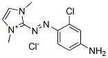 2-[(4-amino-2-chlorophenyl)azo]-1,3-dimethyl-1H-imidazolium chloride Struktur