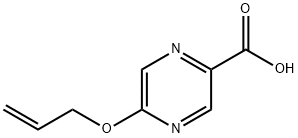 Pyrazinecarboxylic acid, 5-(2-propenyloxy)- (9CI) Struktur