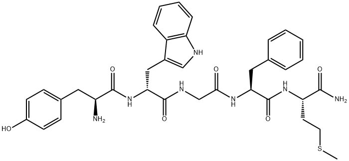 (D-TRP2)-METHIONINE ENKEPHALINAMIDE*ACET ATE Struktur