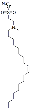 sodium (Z)2-(methyl-9-octadecenylamino)ethanesulphonate  Struktur