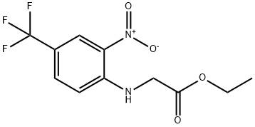 Ethyl {[2-nitro-4-(trifluoromethyl)phenyl]amino}acetate Struktur