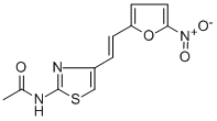 2-ACETYLAMINO-4-(2-(5-NITRO-2-FURYL)VINYL)-1,3-THIAZOLE Struktur