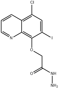 (5-CHLORO-7-IODO-QUINOLIN-8-YLOXY)-ACETIC ACID HYDRAZIDE Struktur