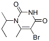 5-Bromo-1-sec-butyl-6-methyluracil Struktur