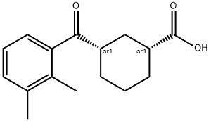 CIS-3-(2,3-DIMETHYLBENZOYL)CYCLOHEXANE-1-CARBOXYLIC ACID Struktur