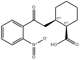 CIS-2-[2-OXO-2-(2-NITROPHENYL)ETHYL]CYCLOHEXANE-1-CARBOXYLIC ACID Struktur