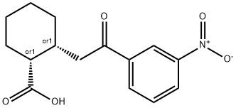 CIS-2-[2-OXO-2-(3-NITROPHENYL)ETHYL]CYCLOHEXANE-1-CARBOXYLIC ACID Struktur