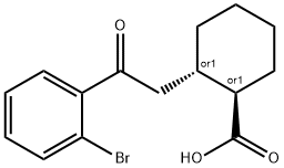 TRANS-2-[2-(2-BROMOPHENYL)-2-OXOETHYL]CYCLOHEXANE-1-CARBOXYLIC ACID Struktur