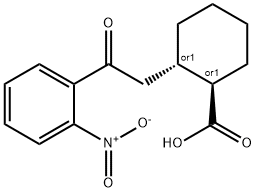 TRANS-2-[2-OXO-2-(2-NITROPHENYL)ETHYL]CYCLOHEXANE-1-CARBOXYLIC ACID Struktur