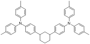 BENZENAMINE, 4,4'-(1,3-CYCLOHEXANEDIYL)BIS[N,N-BIS(4-METHYLPHENYL)- Struktur