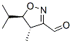 3-Isoxazolecarboxaldehyde, 4,5-dihydro-4-methyl-5-(1-methylethyl)-, (4S,5R)- (9CI) Struktur