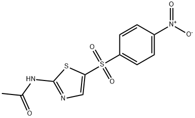 N-[5-(4-nitrophenyl)sulfonyl-1,3-thiazol-2-yl]acetamide