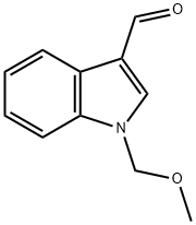 N-(methoxymethyl)-3-indolecarboxaldehyde Struktur