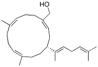 (4R,1Z,7E,11Z)-4-[(E)-1,5-Dimethyl-1,4-hexadienyl]-7,11-dimethylcyclotetradeca-1,7,11-triene-1-methanol Struktur