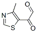 5-Thiazoleacetaldehyde,  4-methyl--alpha--oxo- Struktur