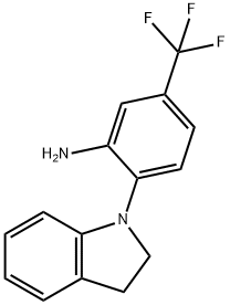 2-(2,3-Dihydro-1H-indol-1-yl)-5-(trifluoromethyl)-phenylamine Struktur