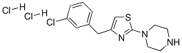 1-[4-[(3-chlorophenyl)methyl]-1,3-thiazol-2-yl]piperazine dihydrochlor ide Struktur