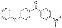 (4-diiodoarsanylphenyl)-(4-phenoxyphenyl)methanone Struktur