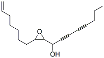 Oxiranemethanol, alpha-1,3-heptadiynyl-3-(6-heptenyl)- Struktur