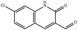 7-CHLORO-2-HYDROXYQUINOLINE-3-CARBALDEHYDE Struktur