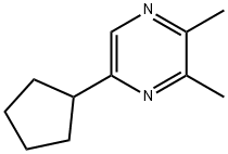 Pyrazine, 5-cyclopentyl-2,3-dimethyl- (9CI) Struktur