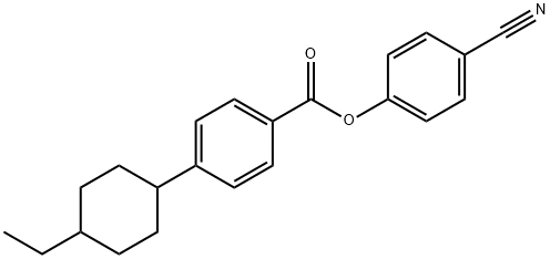 4-Cyanophenyl trans-4-(4-ethylcyclohexyl) benzoate Struktur