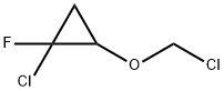 Cyclopropane, 1-chloro-2-(chloromethoxy)-1-fluoro- (9CI) Struktur