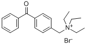 N-(4-[BENZOYL]BENZYL)-N,N,N-TRIETHYLAMMONIUM BROMIDE Struktur