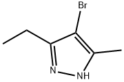 4-bromo-3-ethyl-5-methyl-1H-pyrazole(SALTDATA: FREE) Struktur