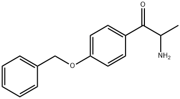 1-Propanone,  2-amino-1-[4-(phenylmethoxy)phenyl]- Struktur