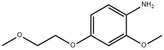 Benzenamine, 2-methoxy-4-(2-methoxyethoxy)- (9CI) Struktur