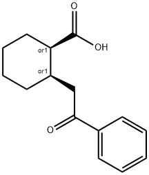 CIS-2-(2-OXO-2-PHENYLETHYL)CYCLOHEXANE-1-CARBOXYLIC ACID Struktur