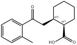 CIS-2-[2-(2-METHYLPHENYL)-2-OXOETHYL]CYCLOHEXANE-1-CARBOXYLIC ACID Struktur