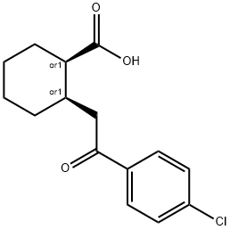 CIS-2-[2-(4-CHLOROPHENYL)-2-OXOETHYL]CYCLOHEXANE-1-CARBOXYLIC ACID Struktur