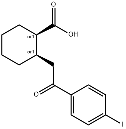 CIS-2-[2-(4-IODOPHENYL)-2-OXOETHYL]CYCLOHEXANE-1-CARBOXYLIC ACID Struktur