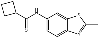 Cyclobutanecarboxamide, N-(2-methyl-6-benzothiazolyl)- (9CI) Struktur