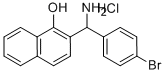 2-[AMINO-(4-BROMO-PHENYL)-METHYL]-NAPHTHALEN-1-OL HYDROCHLORIDE Struktur